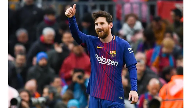 Messi no pudo estar presente ante Málaga.