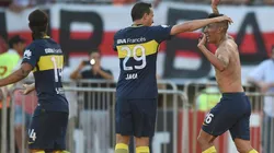 Centurión gritando su gol en el Monumental