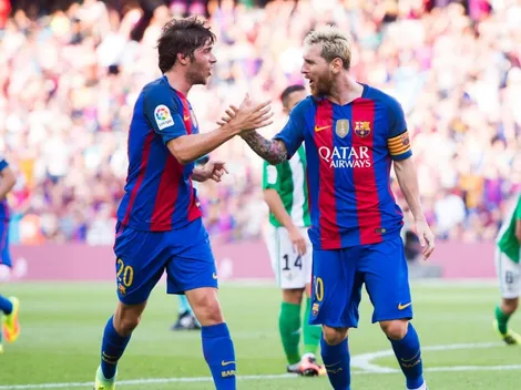 Messi a Sergi Roberto: "Te convertiste en uno de los mejores laterales del mundo"