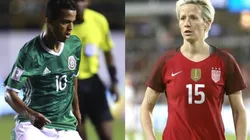 El astro del Tri y la figura de la selección femenil estadounidense se batieron a duelo