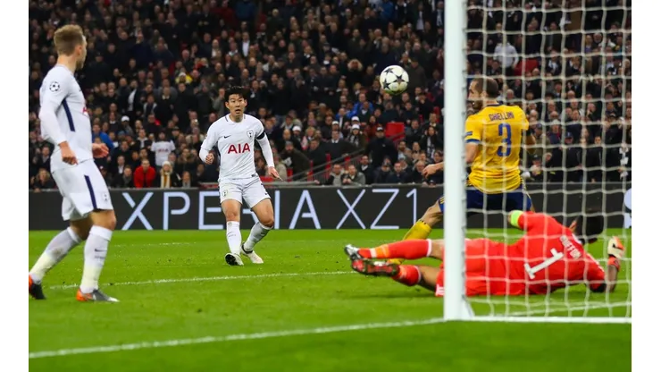 Tottenham marcó ante Juventus el gol con más suspenso de la Champions