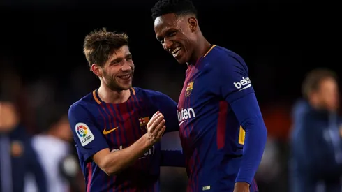 Yerry Mina: "La primera de muchas copas de la mano de Dios"