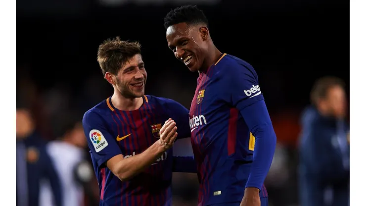 Yerry Mina: "La primera de muchas copas de la mano de Dios"