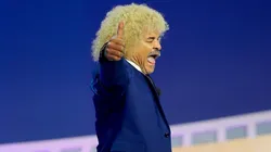 Valderrama durante el sorteo del Mundial.