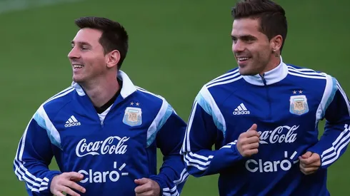 GRAN DUPLA. Messi y Gago comparten selección desde hace largos años.