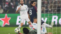 DE CARAMBOLA. Cavani descontó para el PSG.