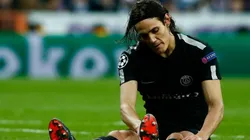 Cavani no reaccionó de muy buena manera.