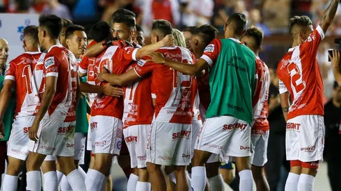 Los jugadores del Bicho, muy felices.