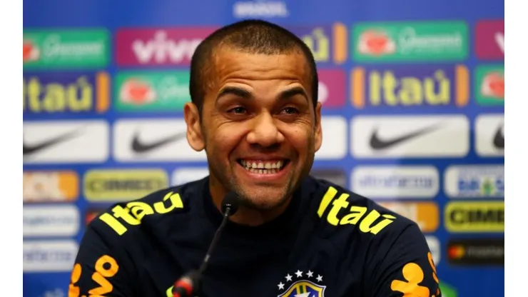 Dani Alves y su sonrisa característica.