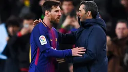 Messi junto a Valverde.