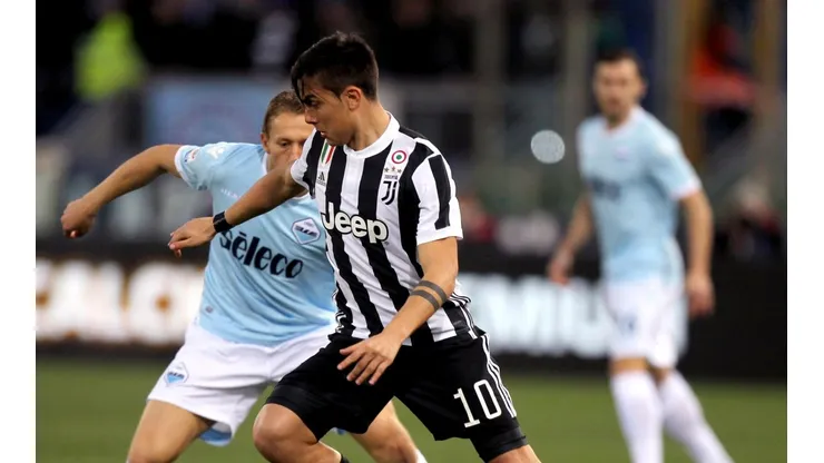 Paulo Dybala en el duelo de hoy ante Lazio.