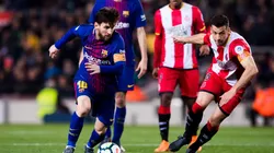 Lionel Messi encarando, lo de siempre