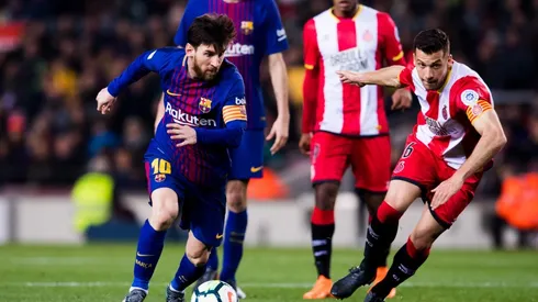 Lionel Messi encarando, lo de siempre