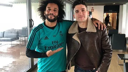 ATRACADOR DE DEFENSAS. Marcelo se hizo un amigo nuevo. ¿Lo veremos en la pantalla chica?