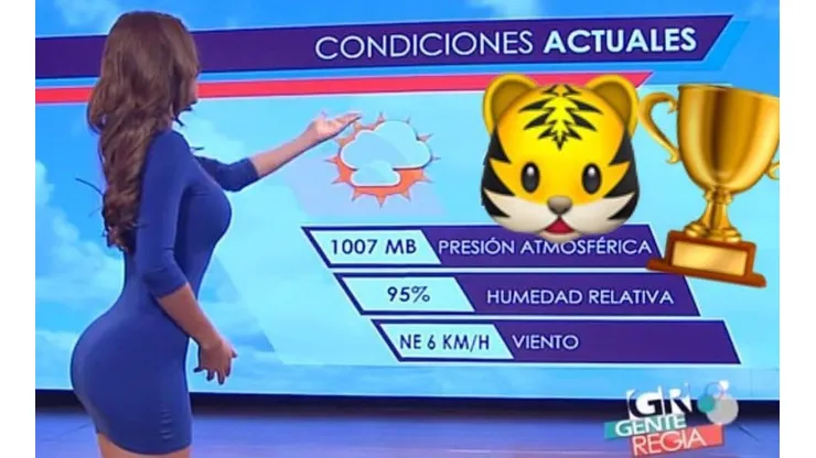 La despampanante chica del tiempo es famosa en todo México por su escultural figura