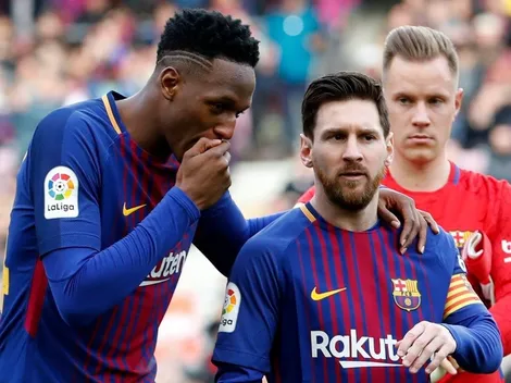 Yerry Mina sobre lo difícil que le resulta marcar a Messi: "Es maravilloso no tener que enfrentarlo"