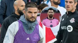 Lorenzo Insigne y Leo Messi.