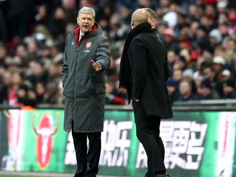 Guardiola y Wenger se cruzaron en un instante de calentura