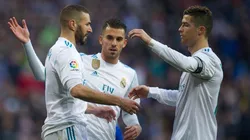 Karim se abraza con Cristiano Ronaldo