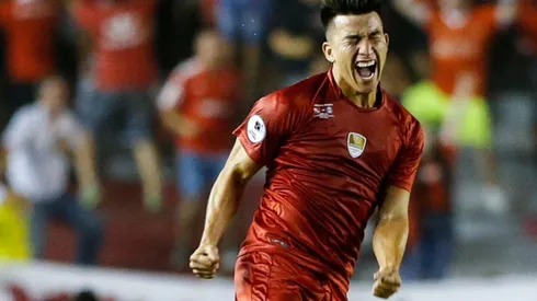 El volante marcó el único gol de Independiente en la final de la Recopa ante Gremio.