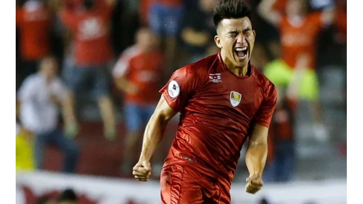 El volante marcó el único gol de Independiente en la final de la Recopa ante Gremio.