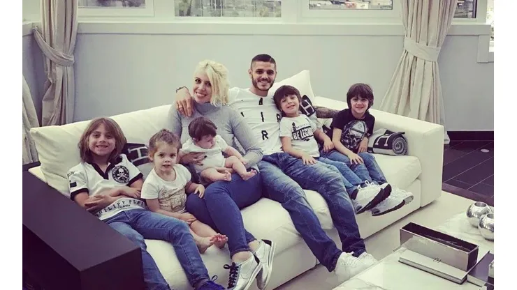 UN GRAN PADRE. Icardi se hizo cargo de los hijos de su pareja.