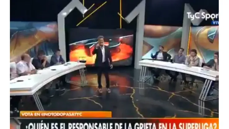 Diego Díaz en su programa en TyC