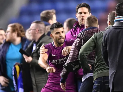 Escupitajos e insultos: Agüero contó por qué enloqueció con el fan del Wigan