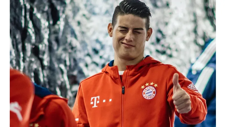 TODO BIEN. Aunque asustó a todos, James Rodríguez terminó con una sonrisa.