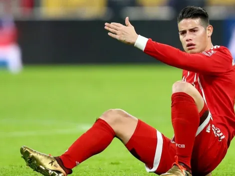 James: "Fue un golpe en la pierna, algo duro"