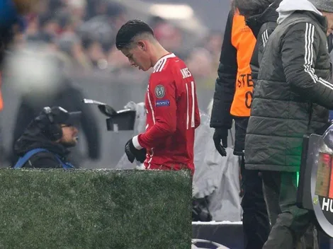 James Rodríguez se retiró lesionado