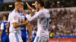 El abrazo de dos futbolistas importantes.