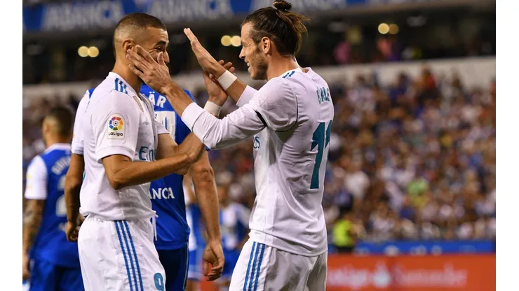 El abrazo de dos futbolistas importantes.