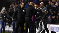 Furioso: Guardiola se cruzó con el técnico del Wigan en el túnel camino a los vestuarios