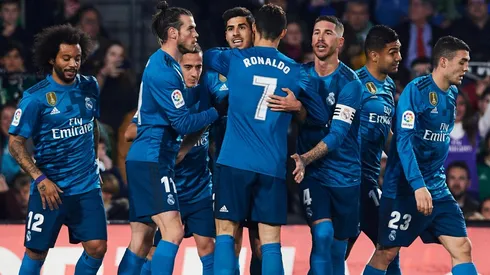 Show de goles y celebración de Real Madrid.