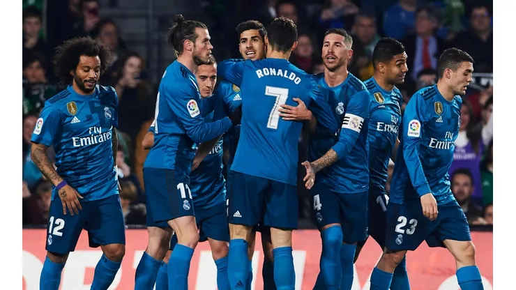 Show de goles y celebración de Real Madrid.