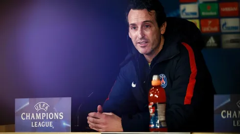 EN CONFERENCIA. Unai Emery ante la prensa como entrenador del Paris Saint-Germain.