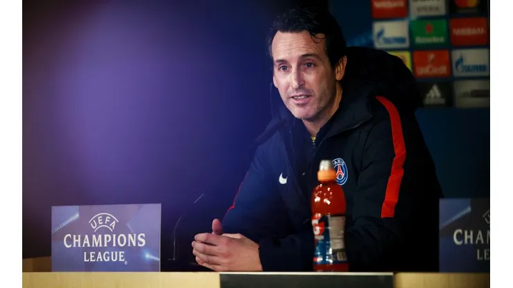EN CONFERENCIA. Unai Emery ante la prensa como entrenador del Paris Saint-Germain.