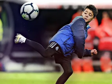 Tiró fantasías en el Bernabéu: el hijo de Cristiano saltó al campos