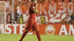 AFUERA. Gigliotti duró solamente 27 minutos en la Recopa Sudamericana.