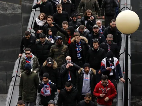 ¡Hasta abajo de la tierra! Los hinchas del PSG llenaron el subte para alentar a su equipo