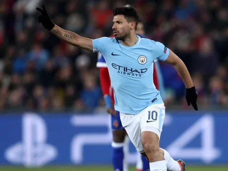 El Kun Agüero la rompió: golazo y asistencia en el 4 a 0 del Manchester City sobre el Basel