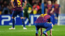 SIN CONSUELO. Lionel Messi tras estrellar contra el travesaño el que pudo ser el penal de la clasificación (Foto: Getty).