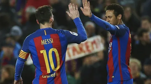LA EXDUPLA. Messi y Neymar, dos futbolistas que había que temer cuando jugaba Barcelona la temporada pasada.
