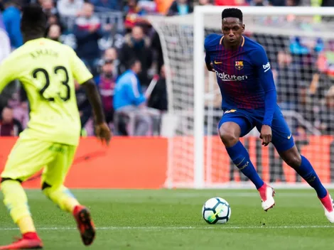 Yerry Mina después de jugar con el Barcelona en el Camp Nou: "Tenía mucha fe que iba a marcar un gol"
