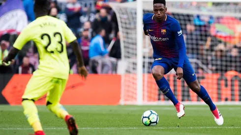 Yerry Mina después de jugar con el Barcelona en el Camp Nou: "Tenía mucha fe que iba a marcar un gol"