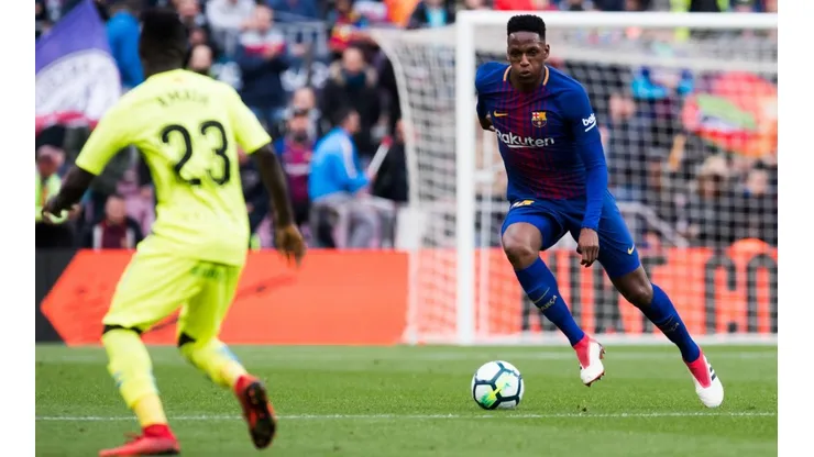 Yerry Mina después de jugar con el Barcelona en el Camp Nou: "Tenía mucha fe que iba a marcar un gol"