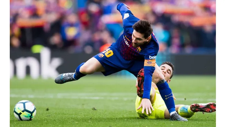 La patada en la cara que sufrió Lionel Messi contra el Getafe