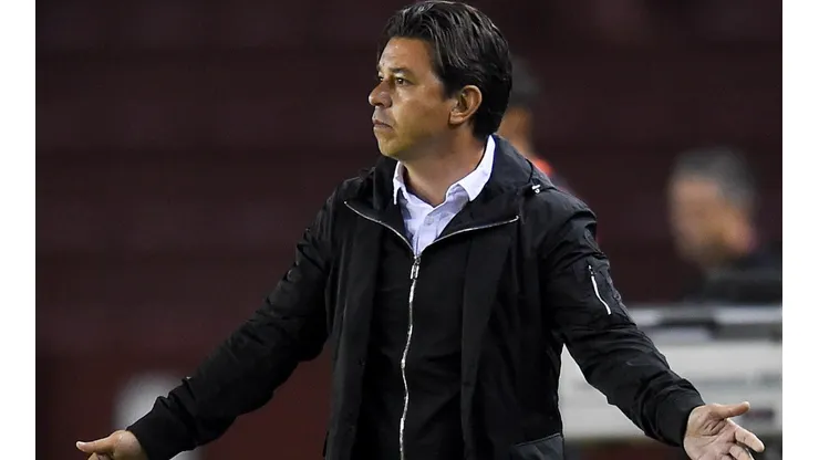 Marcelo Gallardo no encontró respuestas en el partido ante Lanús.