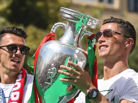 Cristiano celebró una nueva Eurocopa de Portugal